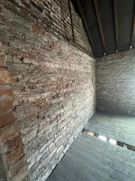 Exposed wall detail